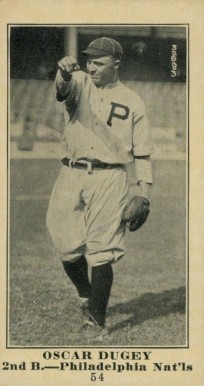 1916 Sporting News & Blank Oscar Dugey #54 Baseball Card