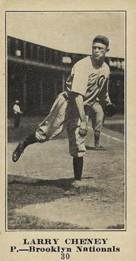 1916 Sporting News & Blank Larry Cheney #30 Baseball Card