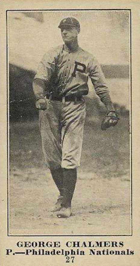 1916 Sporting News & Blank George Chalmers #27 Baseball Card