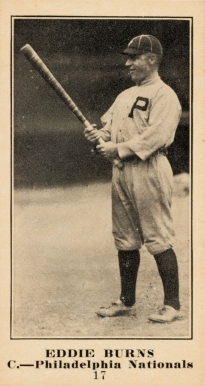 1916 Sporting News & Blank Eddie Burns #17 Baseball Card