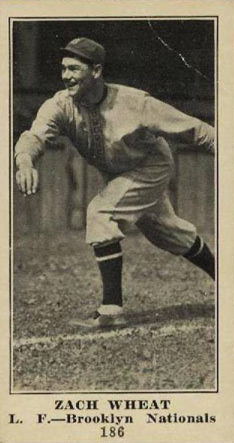 1916 Sporting News & Blank Zach Wheat #186b Baseball Card
