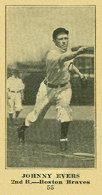 1916 Sporting News & Blank Johnny Evers #55 Baseball Card