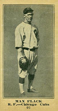 1916 Sporting News & Blank Max Flack #60 Baseball Card