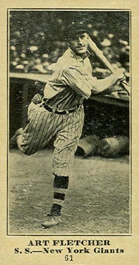 1916 Sporting News & Blank Art Fletcher #61 Baseball Card