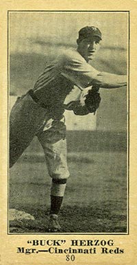 1916 Sporting News & Blank Buck Herzog #80 Baseball Card