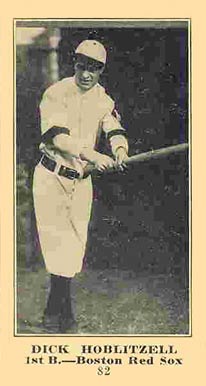 1916 Sporting News & Blank Dick Hoblitzell #82 Baseball Card