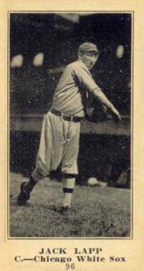 1916 Sporting News & Blank Jack Lapp #96 Baseball Card