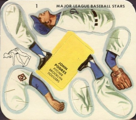 1957 Swift Meats John Podres #1 Baseball Card