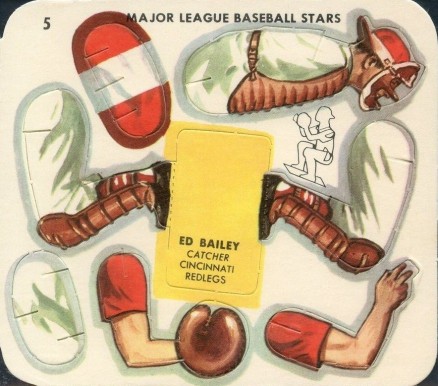 1957 Swift Meats Ed Bailey #5 Baseball Card