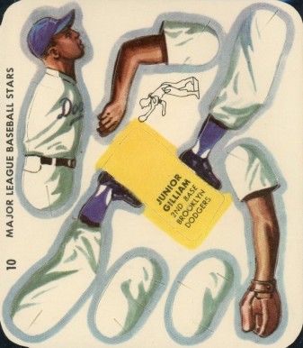 1957 Swift Meats Junior Gilliam #10 Baseball Card