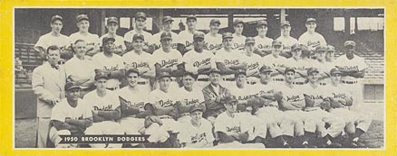 1951 Topps Teams Brooklyn Dodgers #3 Baseball Card