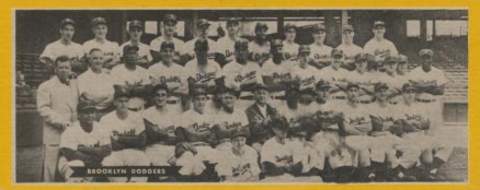 1951 Topps Teams Brooklyn Dodgers #4 Baseball Card