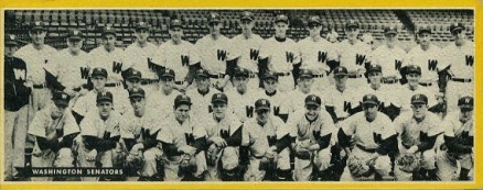 1951 Topps Teams Washington Senators # Baseball Card