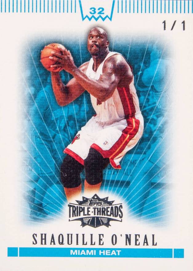 2007 Topps Triple Threads Shaquille O'Neal #32 Basketball Card