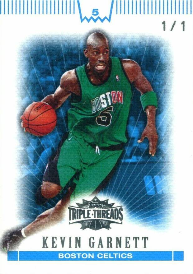 2007 Topps Triple Threads Kevin Garnett #5 Basketball Card
