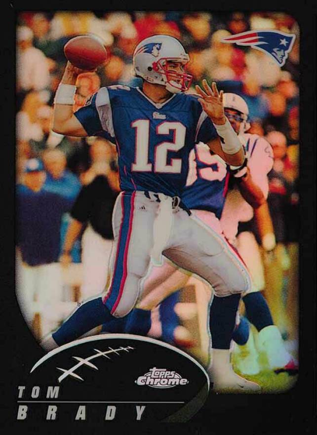 2002 Topps Chrome Tom Brady #100 Football Card