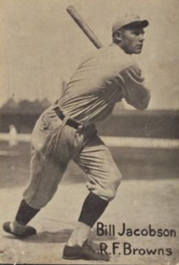 1919 Felix Mendlesohn Bill Jacobson # Baseball Card
