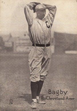 1919 Felix Mendlesohn Jim Bagby # Baseball Card