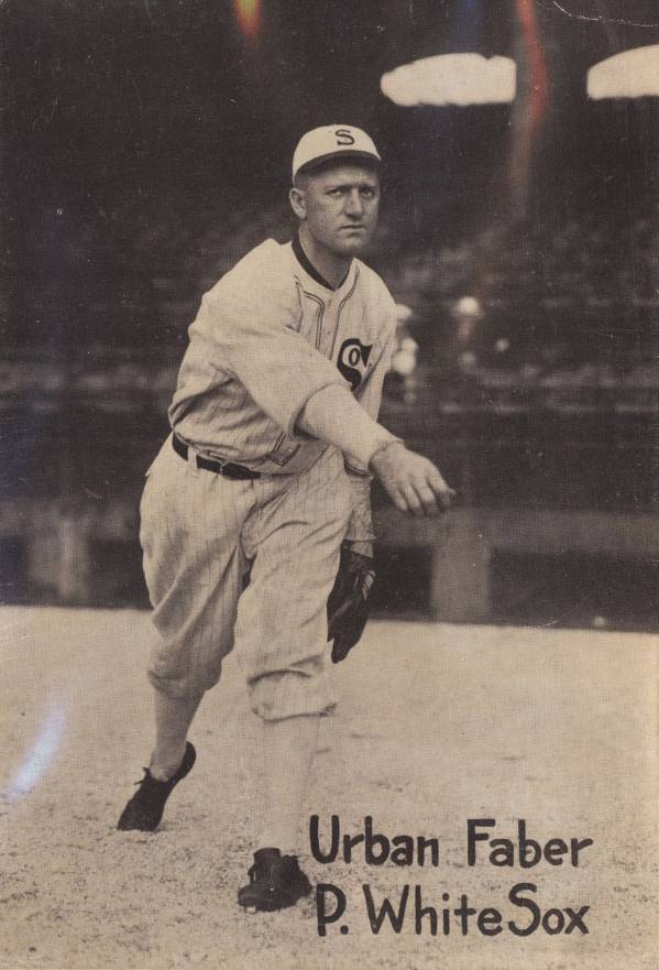 1919 Felix Mendlesohn Red Faber #30 Baseball Card