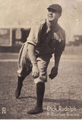 1919 Felix Mendlesohn Dick Rudolph # Baseball Card
