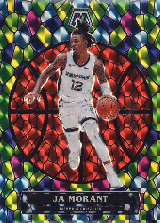 2020 Panini Mosaic Stained Glass Ja Morant #6 Basketball Card