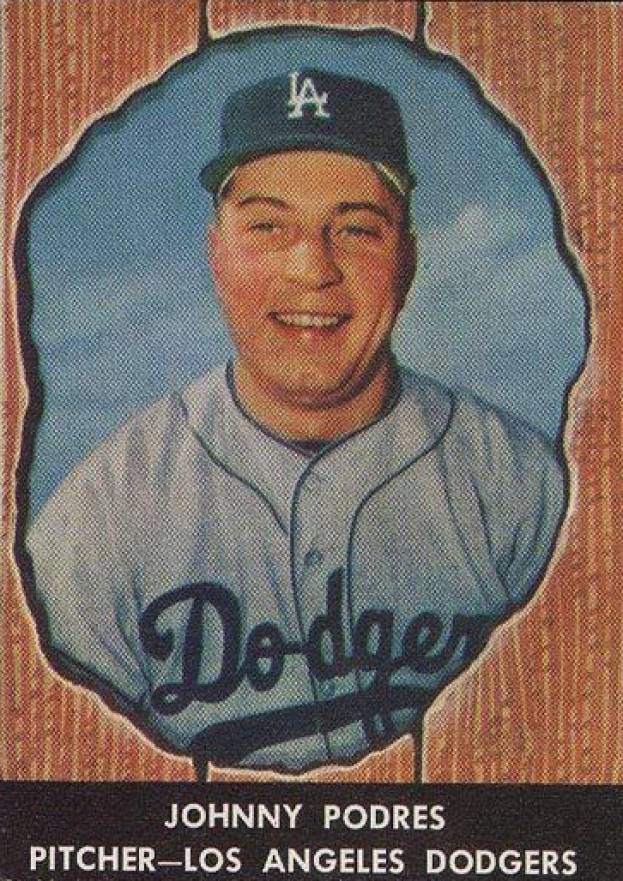 1958 Hires Root Beer Johnny Podres #42 Baseball Card