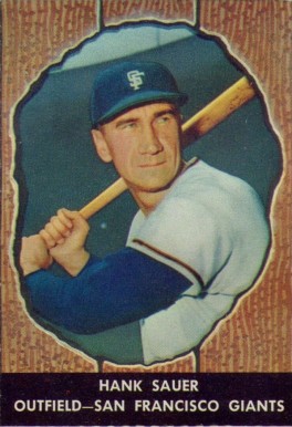 1958 Hires Root Beer Hank Sauer #49 Baseball Card