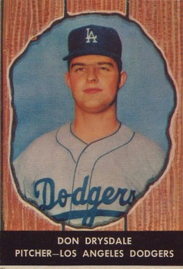 1958 Hires Root Beer Don Drysdale #55 Baseball Card
