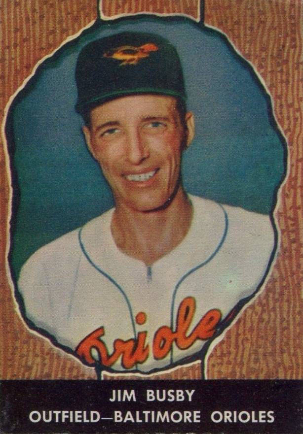 1958 Hires Root Beer Jim Busby #68 Baseball Card