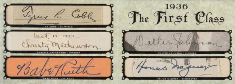 2008 Upper Deck 1936 The First Class Cobb/Mathewson/Ruth/Johnson/Wagner # Baseball Card