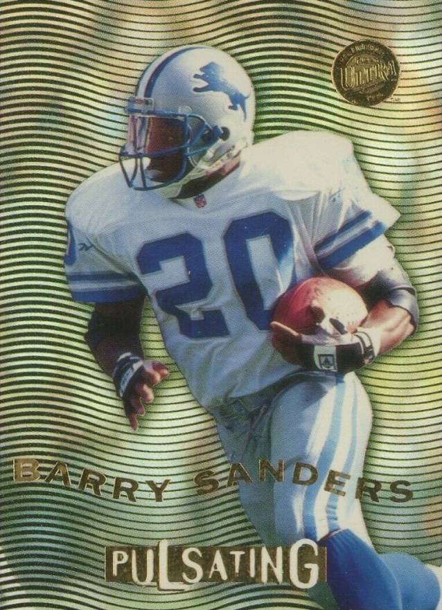 1996 Ultra Pulsating Barry Sanders #6 Football Card