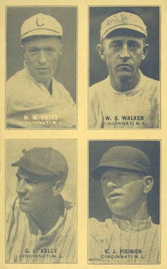 1929 Exhibits Four-on-one Critz/Kelly/Picinich/Walker #17 Baseball Card