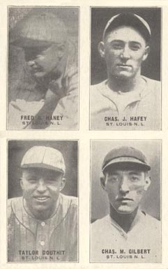 1929 Exhibits Four-on-one Douthit/Gilbert/Hafey/Haney #20 Baseball Card