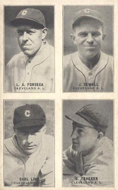 1929 Exhibits Four-on-one Fonseca/Lind/Sewell/Tavener #22 Baseball Card