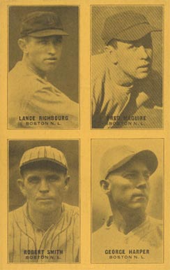 1929 Exhibits Four-on-one Harper/Maguire/Richbourg/Smith #27 Baseball Card