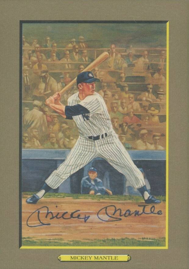1987 Perez-Steele Great Moments Postcards Mickey Mantle #19 Baseball Card