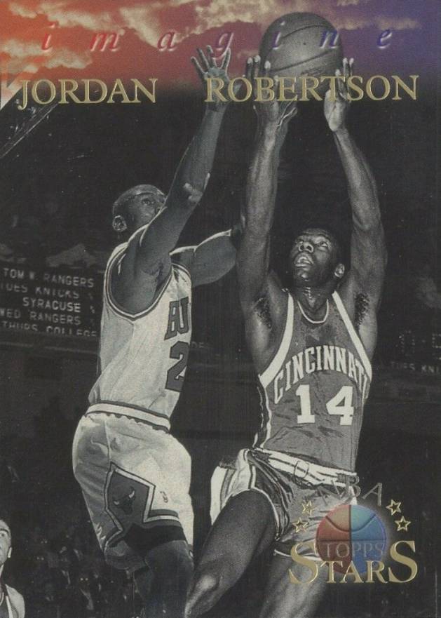 1996 Topps NBA Stars Imagine Michael Jordan/Oscar Robertson #I-6 Basketball Card