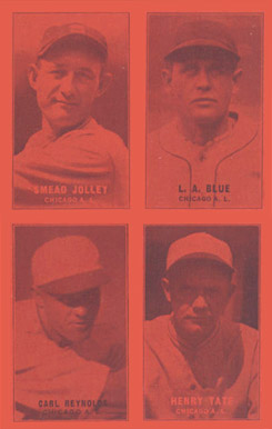 1931 Exhibits Four-on-one (31-32) Blue/Jolley/Reynolds/Tate #10 Baseball Card