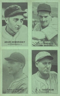 1931 Exhibits Four-on-one (31-32) Comorosky/Suhr/Thevenow/Traynor #14 Baseball Card