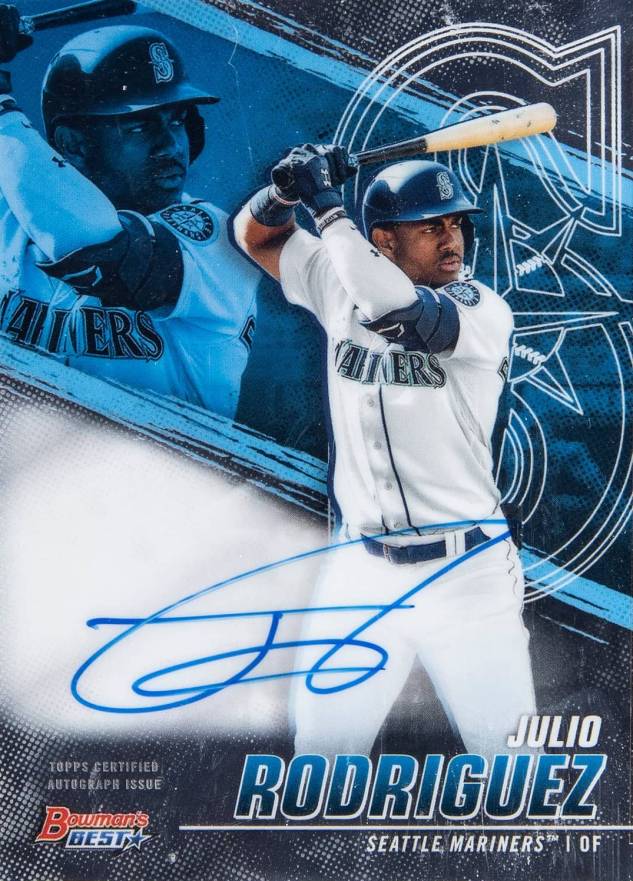 2021 Bowman's Best of 2021 Autographs Julio Rodriguez #B21JR Baseball Card