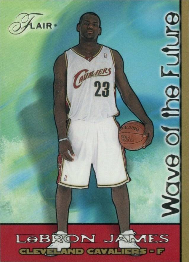 2003 Flair Wave of the Future LeBron James #1 Basketball Card