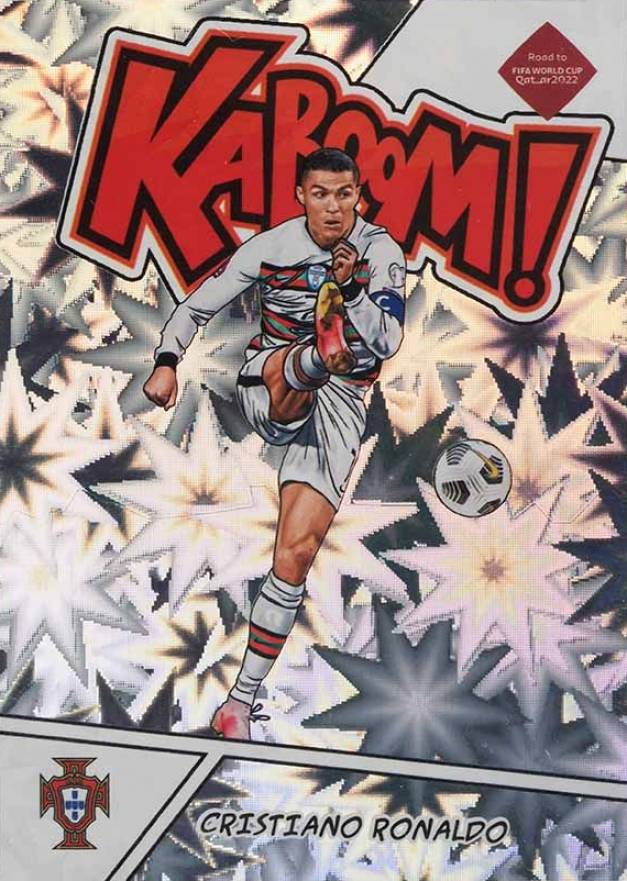 2021 Panini Donruss Road to Qatar Kaboom! Cristiano Ronaldo #11 Soccer Card