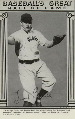 1948 Baseball's Great Hall of Fame Exhibits Frank Chance # Baseball Card