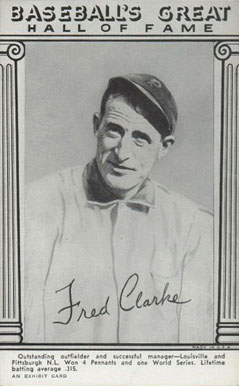 1948 Baseball's Great Hall of Fame Exhibits Fred Clarke # Baseball Card