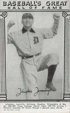 1948 Baseball's Great Hall of Fame Exhibits Hughie Jennings # Baseball Card