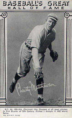 1948 Baseball's Great Hall of Fame Exhibits Christy Matthewson # Baseball Card
