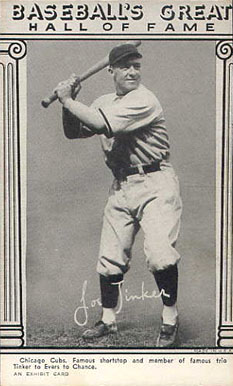 1948 Baseball's Great Hall of Fame Exhibits Joe Tinker # Baseball Card