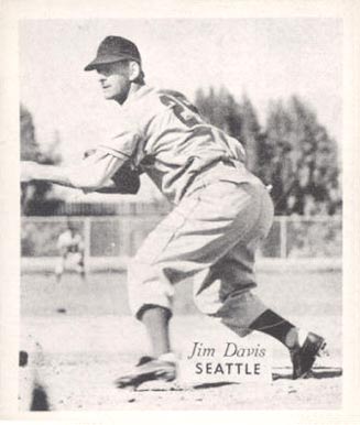 1950 Hage's Dairy Jim Davis # Baseball Card