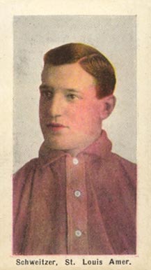 1910 Sporting Life Schweitzer, St. Louis Amer. # Baseball Card