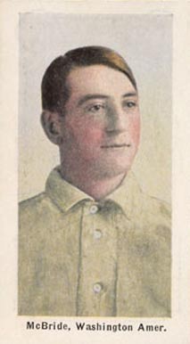 1910 Sporting Life McBride, Washington Amer. # Baseball Card